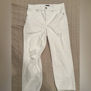 Express high straight ankle , 29, white